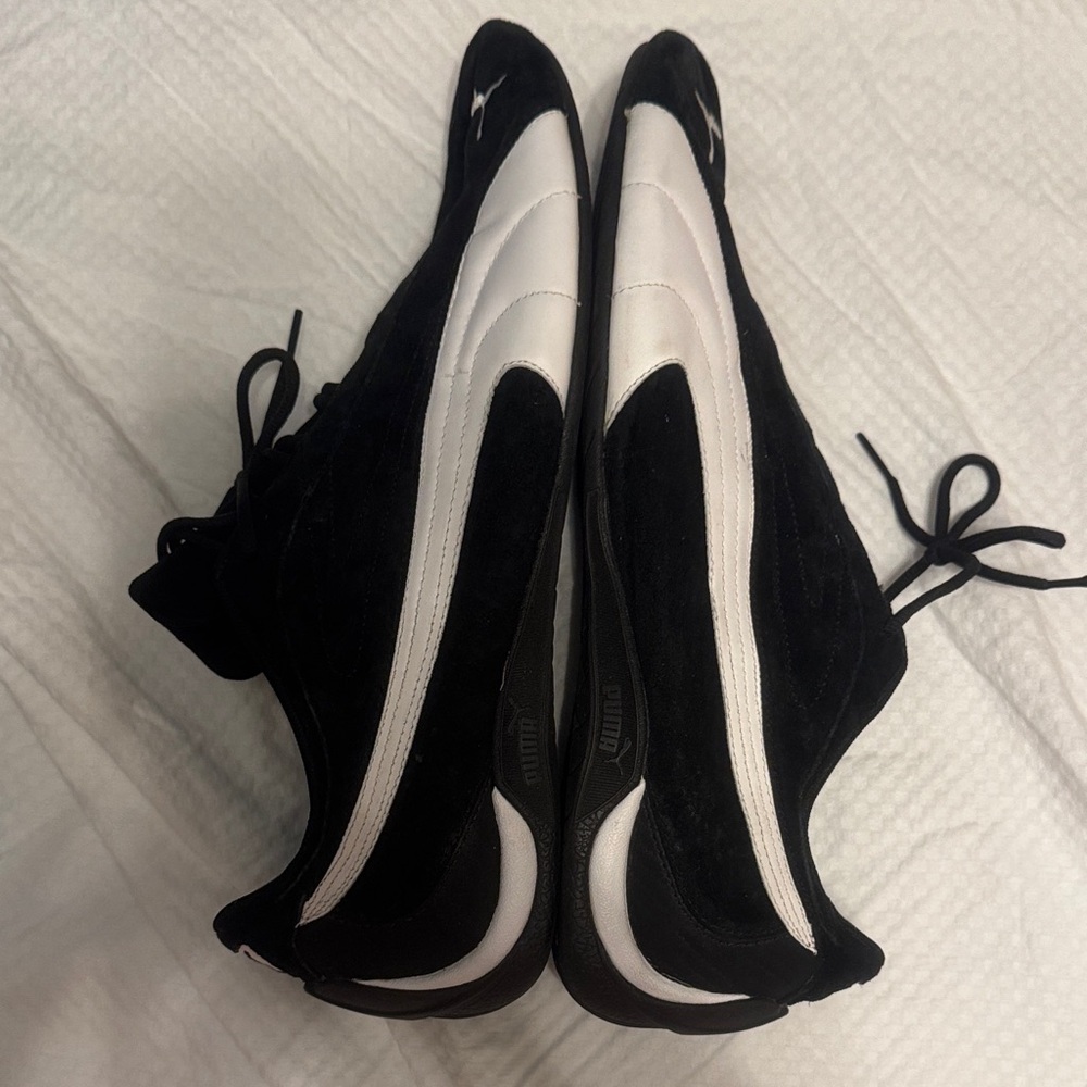 Puma Men's Black and White Athletic Shoes